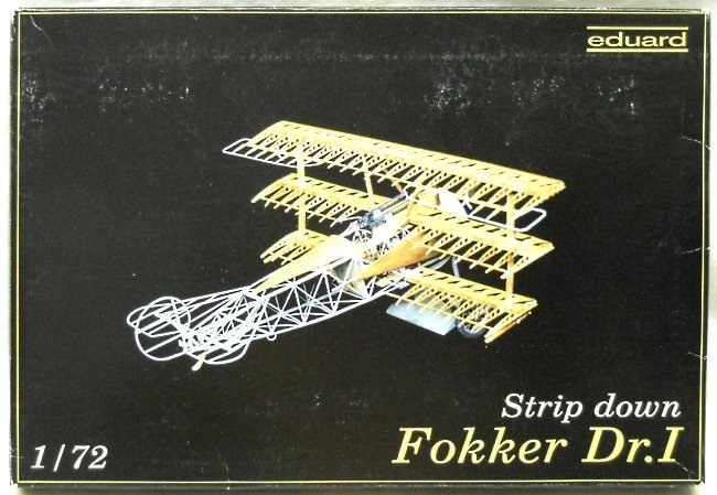 Eduard 1/72 Fokker DR-1 Triplane Strip Down, 7013 plastic model kit